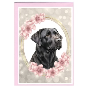 Gepersonaliseerde labrador-wenskaart/notitie (6 x 4 inch) met envelop: ideaal voor elke gelegenheid. Kan desgewenst leeg worden gelaten