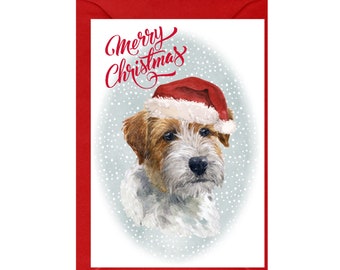 Biglietto Di Natale Ecologico Con Jack Russell Sulla Neve – Formato 16x16 Cm, Prodotto Nel Regno Unito, Con Busta - 2