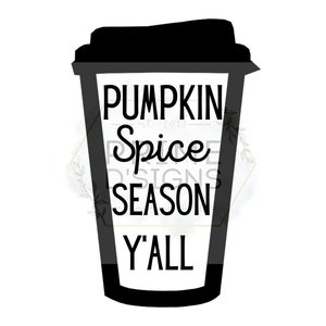 パンプキン スパイス SVG - パンプキン スパイス シーズン - ラテ - スターバックス - クリカット - 秋