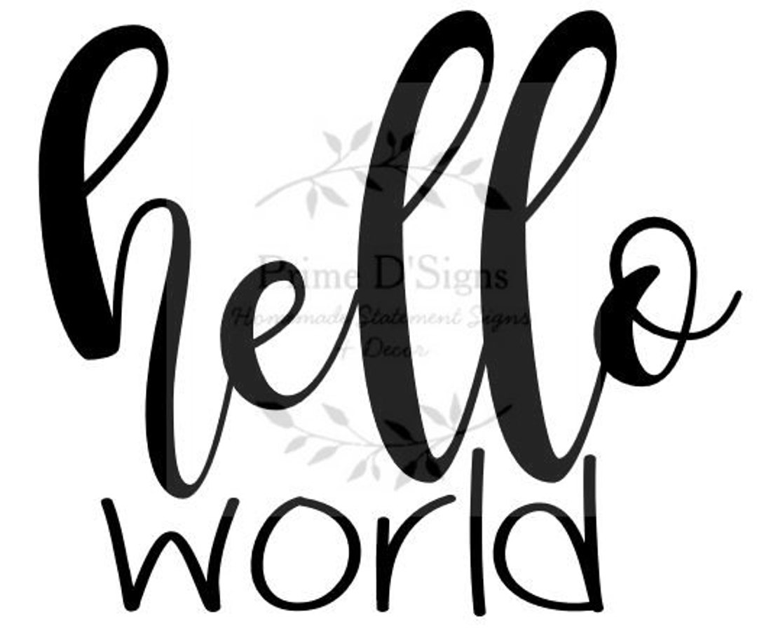 Hello World SVG - New Baby SVG - Newborn SVG - Jpeg - Etsy Israel, image size:1080x896
