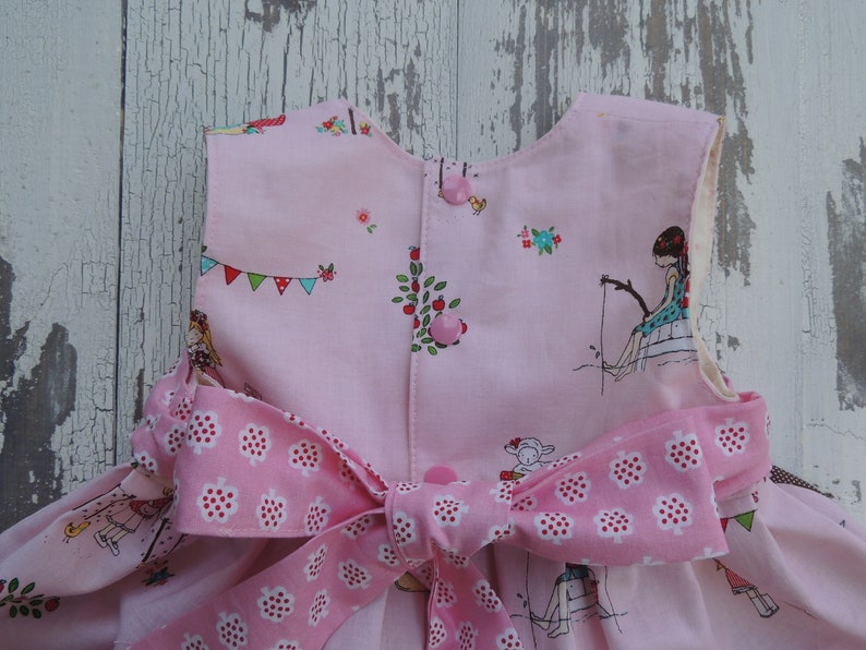 Vintage Style Apple Trees and Friends Dress