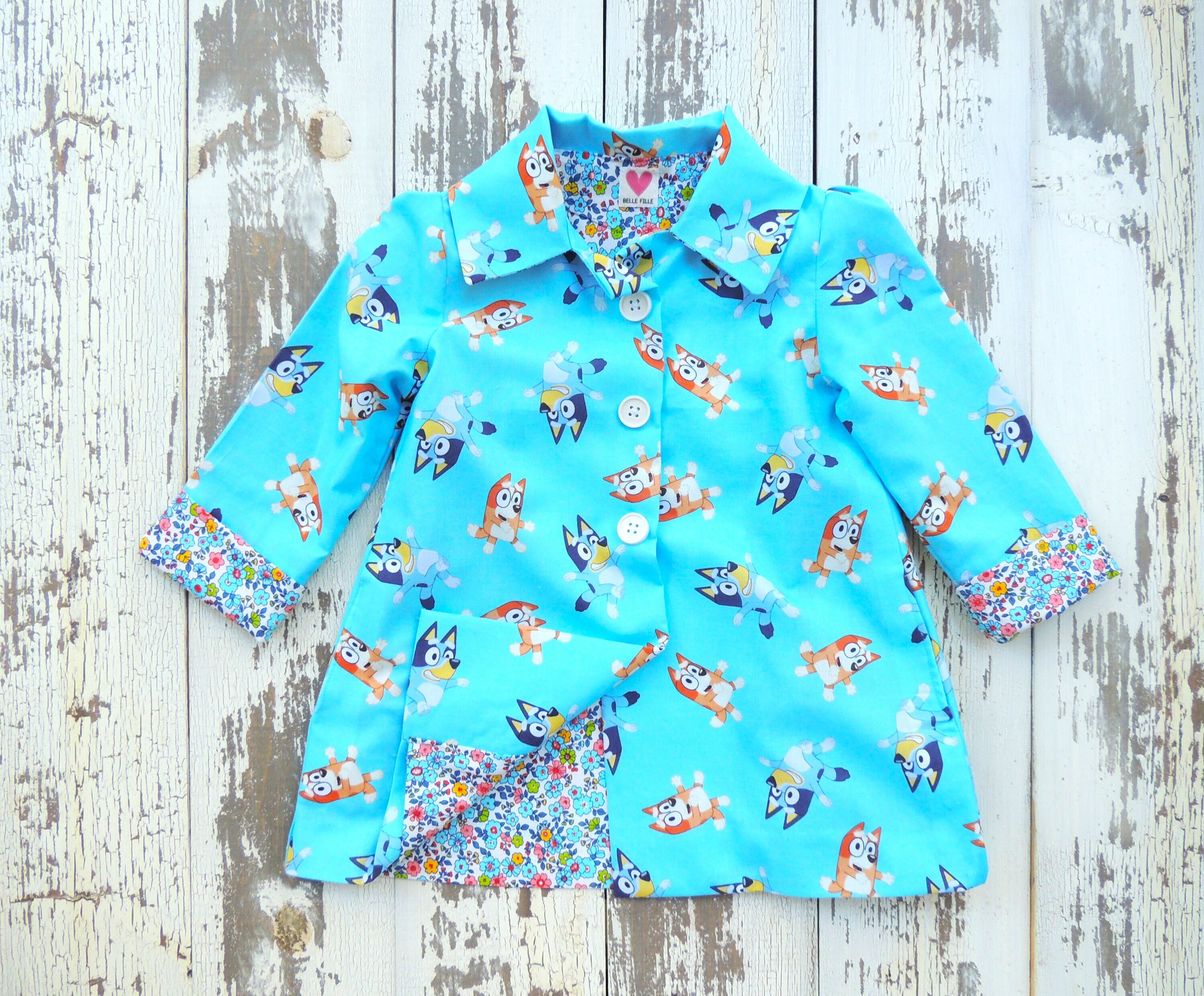 Norwellan Bluey Coat - Etsy Australia Norwellan Bluey Coat - Etsy Australia