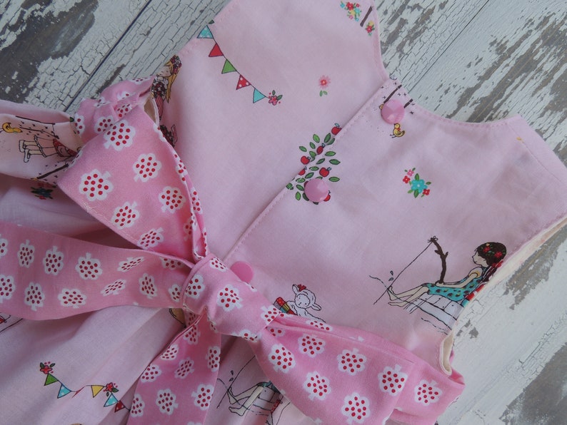 Vintage Style Apple Trees and Friends Dress