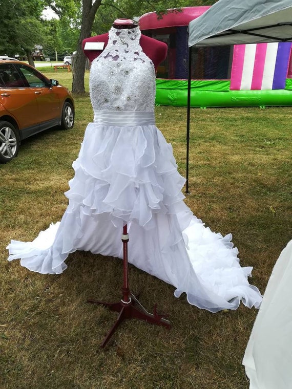 Hi Lo Wedding Dress Etsy