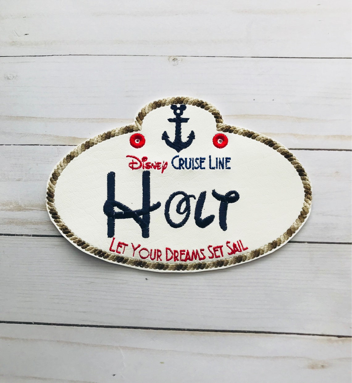 Disney Cruise Line Inspired Name Tag | Etsy