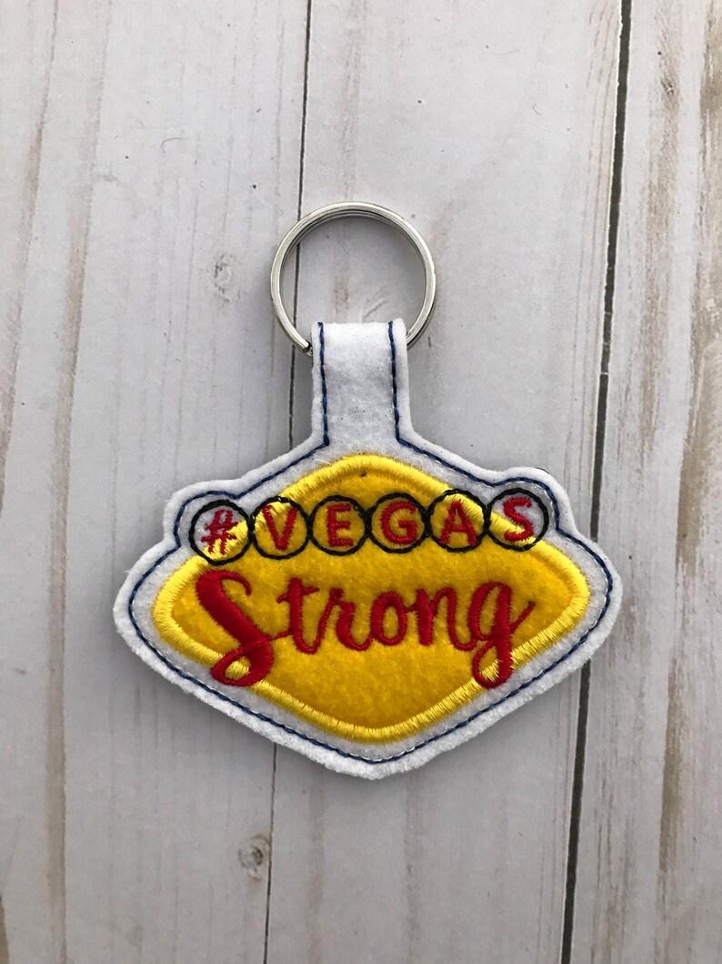 Vegas Strong Keychcain