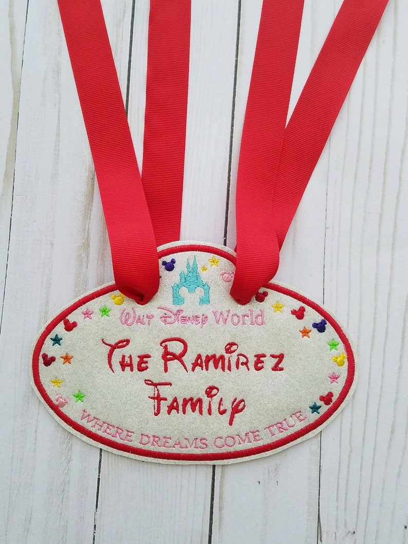 Disney World Inspired Stroller/wheelchair Name Tag Etsy