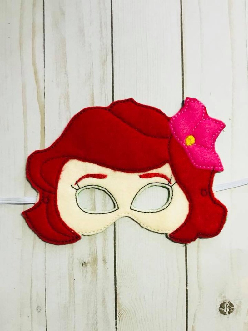 Felt Kids Halloween Mask Costume Accessory Mask With Adjustable Straps Ariel Inspired Mask Pretend Play Toys Games Pretend Play Stokfella Com