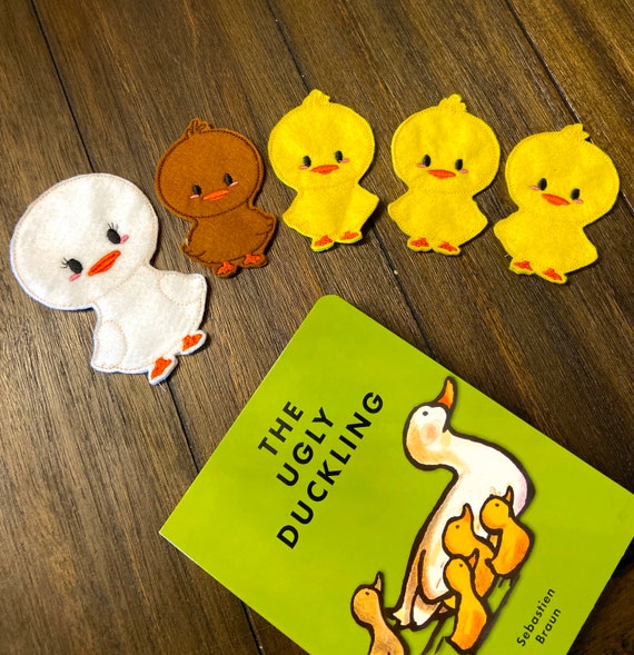 The Ugly Duckling Finger Puppet Set Etsy