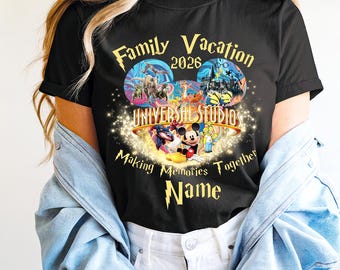 Universal Studios Custom Shirt, Disney Family Vacation 2026 Matching Shirts