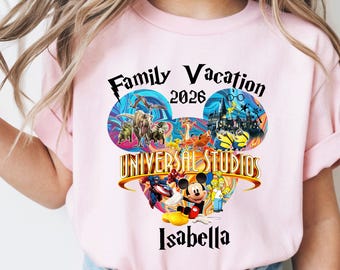 Custom Universal Studios Family Vacation Shirts 2026