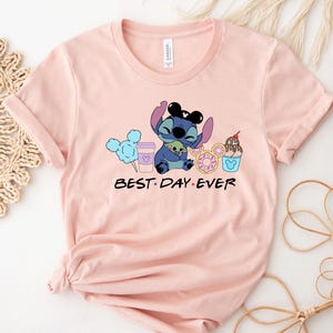 Stitch Best Day Ever Shirt, Best Day Ever Stitch Snacks T-Shirt, Disney Snacks Shirt, Disney Stitch Snacks Tee, Disney Stitch Gifts D522