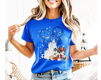 Mickey and Minnie Mouse Couple Shirts, Disney Vacation Matching Tees