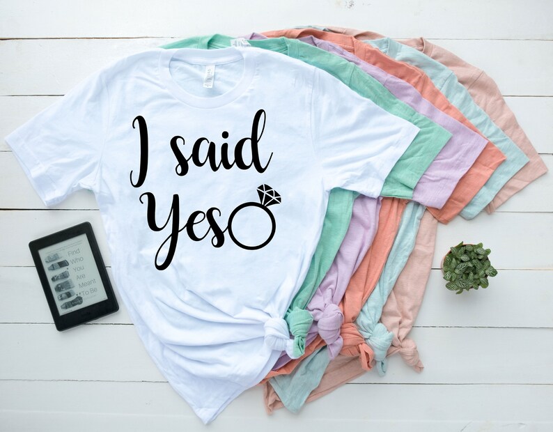 Tank Just Married Shirts Engagement Tank Wifey Tank Mrs I Said Yes Bachelorette Party Shirt Fiance Shirt Engagement Gift Future Mrs Gift for Wife Future Mrs Bride Tshirt