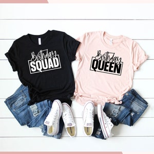 Birthday Queen Shirt, Birthday Squad Shirts,  Birthday Party, Birthday Shirt Women, Birthday Gift, Birthday, Birthday Party Shirt d18