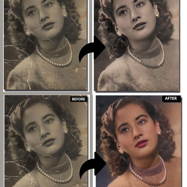 Photo Restoration Old Photos Repair, Photo Restoration Service Colorize Image, Improve Quality, Restore Old Picture, Vintage Photo Editing,