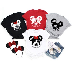Disney Trip 2023, Disney shirts with custom names, Disney vacation 2023, Disney family Tees, Disney Matching shirts, Disney World 2023 d17