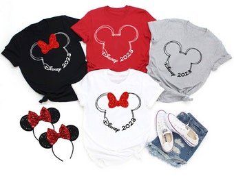 Disney Trip 2023, Disney shirts with custom names, Disney vacation 2023, Disney family Tees, Disney Matching shirts, Disney World 2023 d13