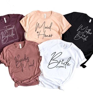 Bachelorette Shirts, Team Bride Shirts, Bridesmaid Shirt, Bride Shirt, Bride Shirts, Bridesmaid Proposal, Wedding Party T Shirts D127