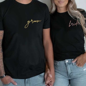 Bride Groom shirts, Honeymoon Shirt, Wife Shirt, Mr and Mrs  Shirt, Hubby Shirt, Mrs Custom Shirt, Bride Shirt, Just Married Shirt  D436