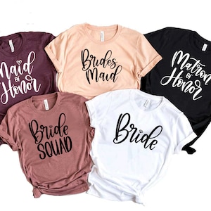 Bachelorette Shirts, Team Bride Shirts, Bridesmaid Shirt, Bride Shirt, Bride Shirts, Bridesmaid Proposal, Wedding Party T Shirts D119