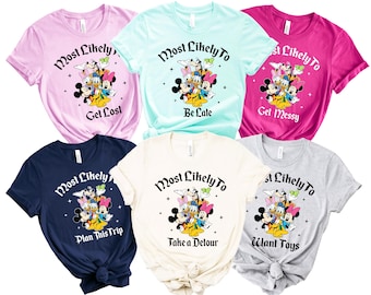 Family Vacation Disney Shirts Custom 2026, Most Likely Disney Trip Shirt, Disney Group Shirts Funny