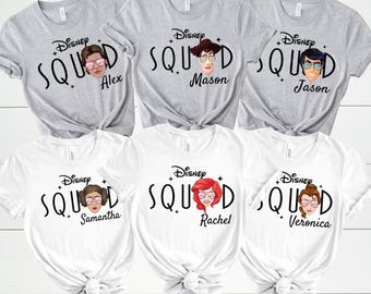 Custom Disney Squad Shirts, Family Vacation Matching Tees