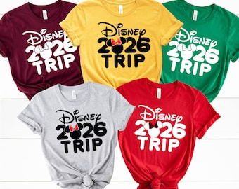 Disney Family Trip 2026 Shirt, Disney World Family Matching Trip Shirts, Disneyland Trip Tee, Disney Family Vacation Matching Shirts
