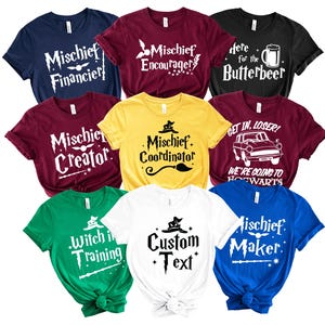 Universal Studios Shirts Custom, Mischief Coordinator Wizard Themed Family Trip Apparel