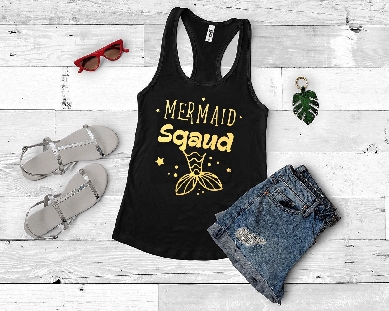 Bachelorette Party Shirts Mermaid Squad Tshirts Bachelorette | Etsy