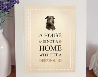 Greyhound 8 x 10 Free Standing A HOUSE IS NOT A HOME Picture 10x8 Dog Print Gift Greyhound 8 x 10 Free Standing A HOUSE IS NOT A HOME Picture 10x8 Dog Print Gift