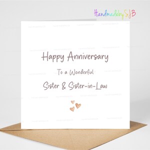 Carte d'anniversaire de belle-soeur et belle-soeur, carte de joyeux anniversaire lesbien, carte d'anniversaire de mariage de femmes gaies du même sexe, 6 x 6 po, blanc à l'intérieur