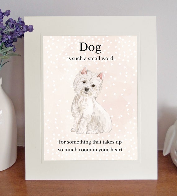 plaque sign West Highland terrier Westie Large Keyring dog