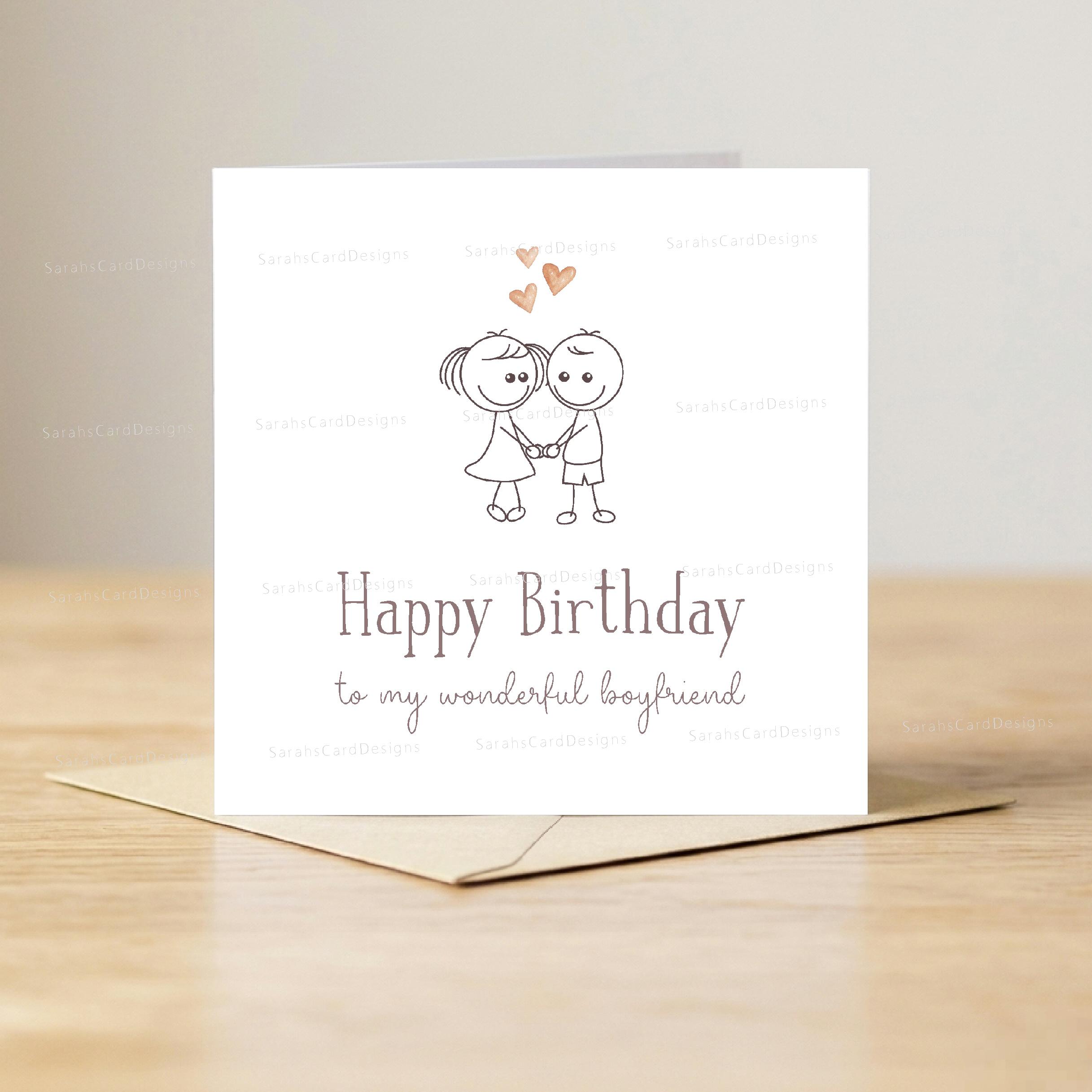 Divertente biglietto di auguri di compleanno con barba / Per lui, fidanzato, marito (PNG, - Italia