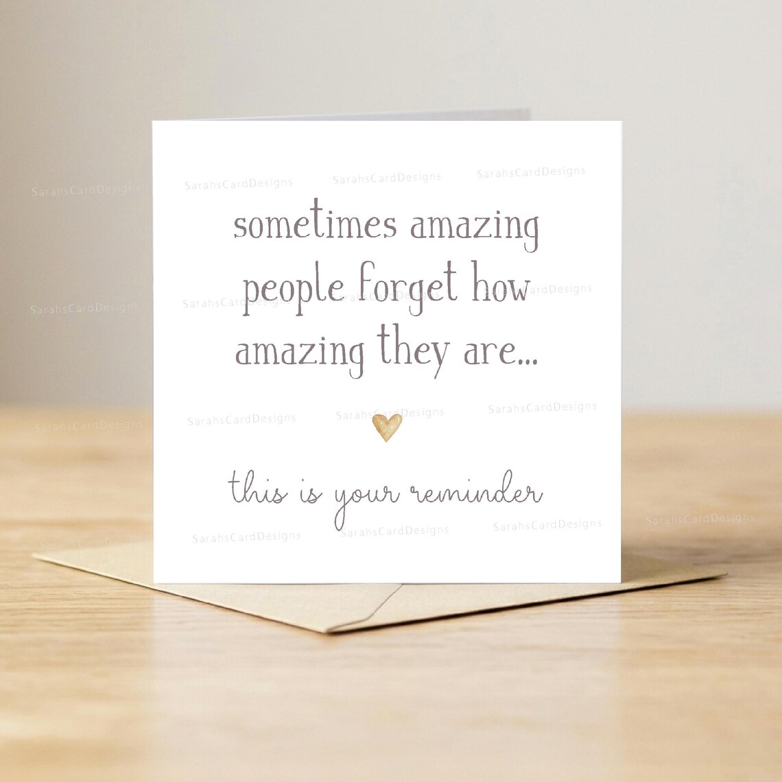 Amazing Person Reminder Card, Thank You, Encouragement, Support ...