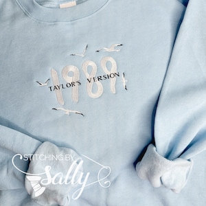 1989 Album Embroidered Sweatshirt, Seagulls Embroidered Adult Shirt or Sweatshirt