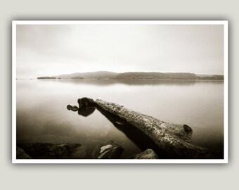 Vintage Sepia River Landscape Print – Susquehanna River Art - 8x12 Unframed Photo