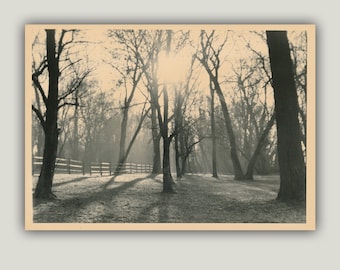 Lancaster PA Landscape Print – Handmade Toned Darkroom Photo, 7x6