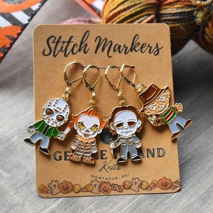 Stitch markers: horror movie fans these are for you!