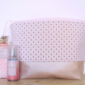 Large vegan Toiletry Bag, Toilet Bag for her, Large Wash Bag,