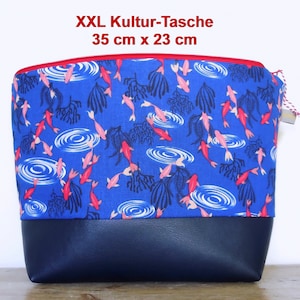 XXL Kulturbeutel mit Innentasche// Kuluturtasche Damen groß//Kulturbeutel Damen groß//Geschenk für Sie// Kosmetiktasche groß