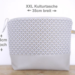XXL Kulturbeutel mit 4 Innentaschen, große Kulturtasche groß, Kulturbeutel groß, Kulturbeutel Damen, Geschenk für Sie, Vatertag Geschenk