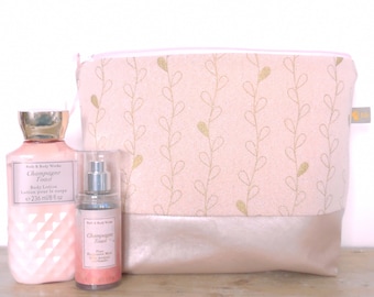 Large vegan Toiletry Bag,  Large Wash Bag,  Waschbag large
