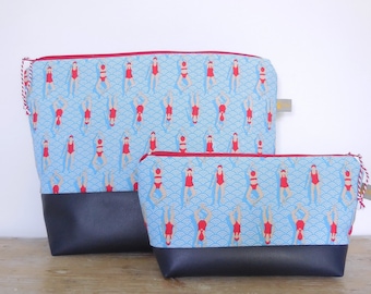 Swimmer Toiletry Bag Set, Large Toiletry Bag for Women // Gifts for Swimmers/Large Toiletry Bag for Women/Large Toiletry Bag for Women