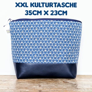 XXL Kulturbeutel mit 4 Innentasche, XXL Kulturtasche groß, Kulturbeutel Damen groß, Kulturbeutel Damen, Waschtasche XXL