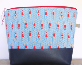 XXL toiletry bag with 4 compartments, women&#39;s toiletry bag large, toiletry bag large, women&#39;s toiletry bag, gift for swimmers, large toiletry bag