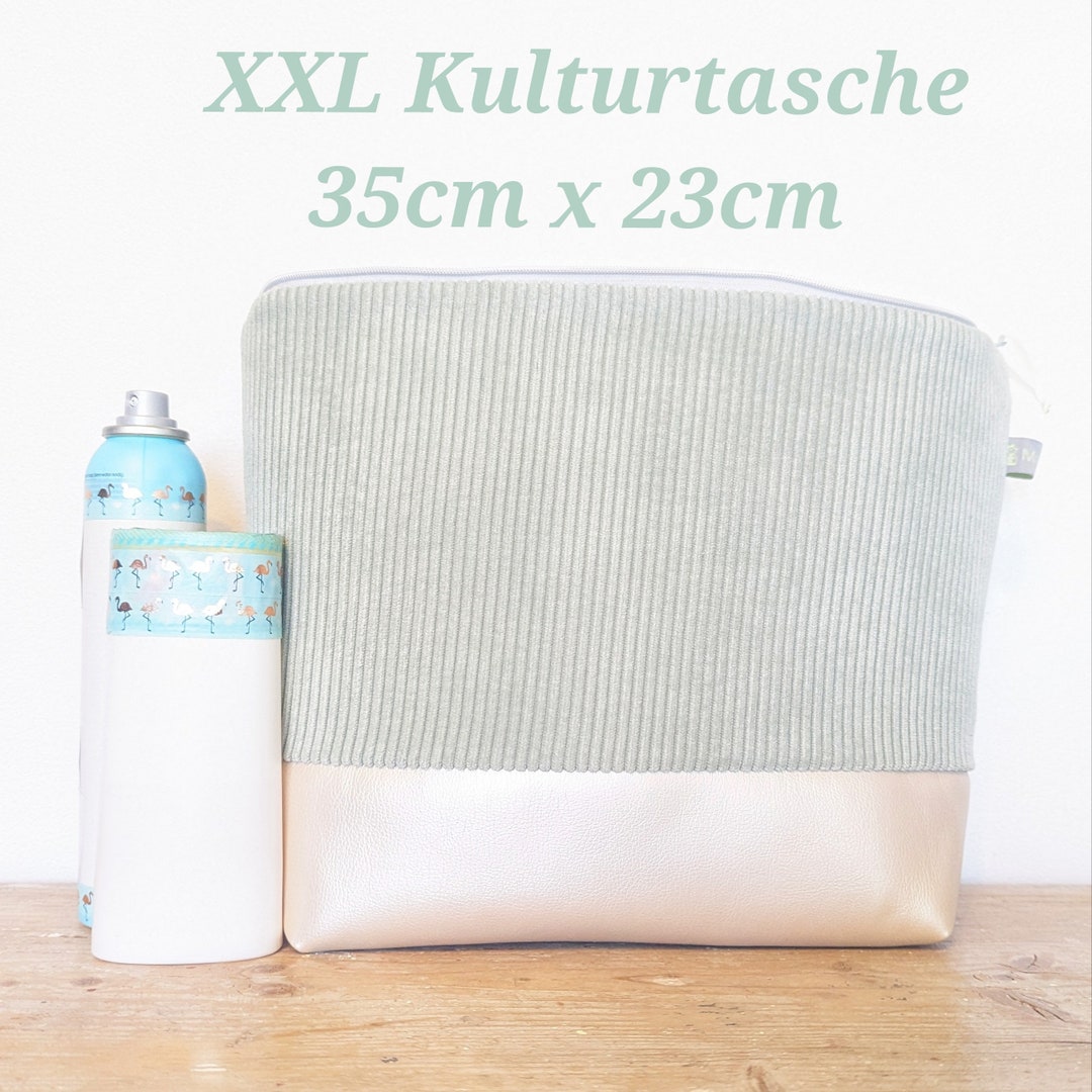 XXL Corduroy Toiletry Bag With 4 Inner Pockets Large XXL Etsy