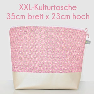 XXL Kulturbeutel Damen mit 4 Innentasche//XXL Kuluturtasche Damen groß//Kulturbeutel Damen groß//Kulturbeutel Damen// Geschenk für Sie