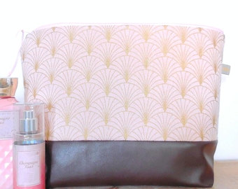 XXL women's toiletry bag with 4 inner pockets // XXL women's large toiletry bag Women's toiletry bag Large toiletry bag Gift for her