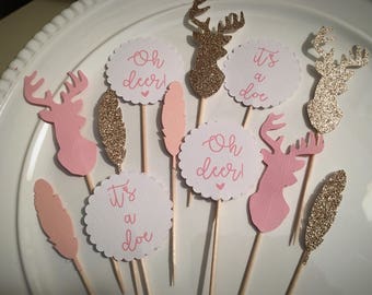 oh deer baby shower girl